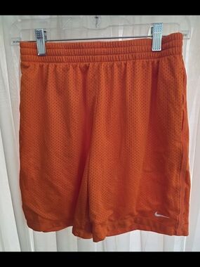 Nike Kids Orange Mesh Athletic Shorts